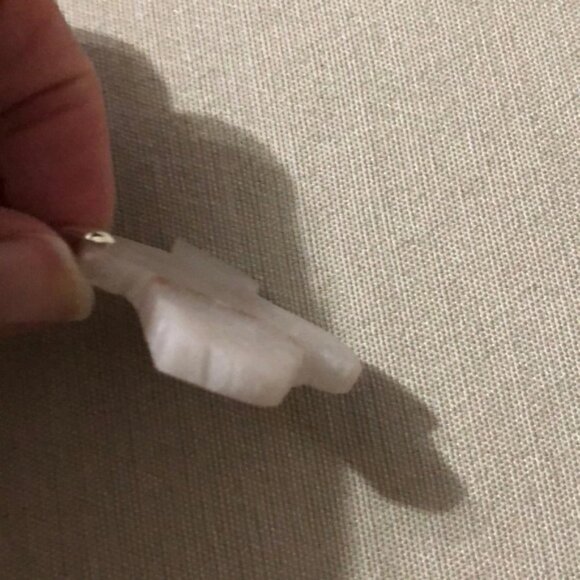 Handcrafted Texas Shaped Chalcedony Pendant - Picture 3 of 4